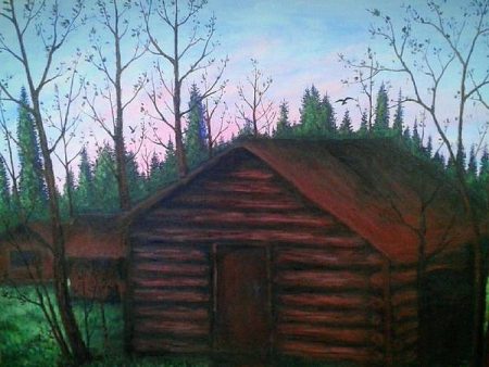 Wooden Cabin - Art Print Online Sale