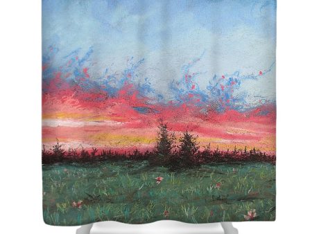 Burning Sky - Shower Curtain For Sale