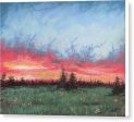 Burning Sky - Canvas Print For Sale