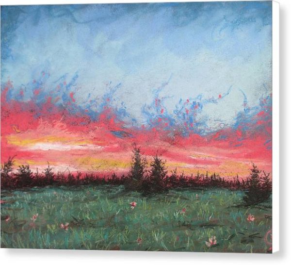 Burning Sky - Canvas Print For Sale