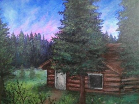 Wooded Cabin - Art Print Fashion