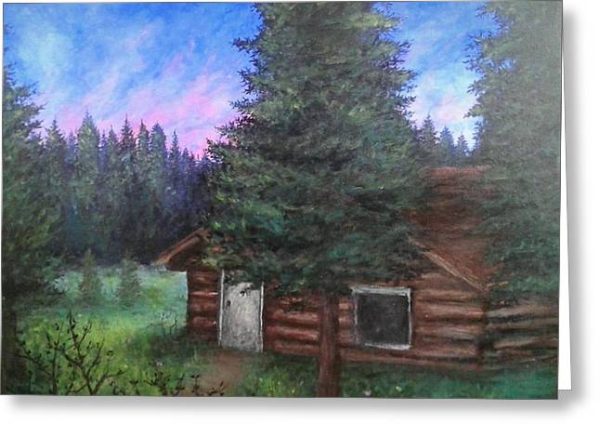 Wooded Cabin - Greeting Card Discount