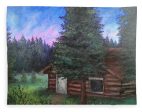 Wooded Cabin - Blanket on Sale