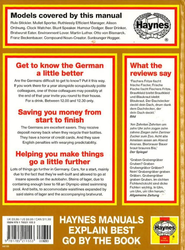 Haynes Explains Germans : Owners  Workshop Manual For Sale