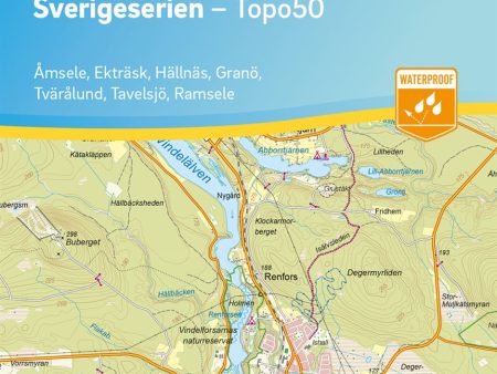 108 Vindeln Sverigeserien Topo50 : Skala 1:50 000 Online now