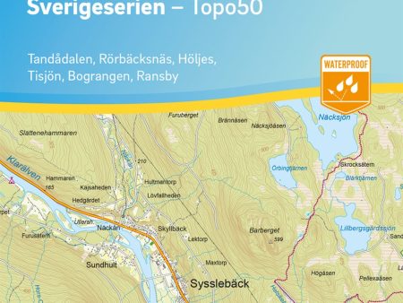 80 Sysslebäck Sverigeserien Topo50 : Skala 1:50 000 Online Hot Sale