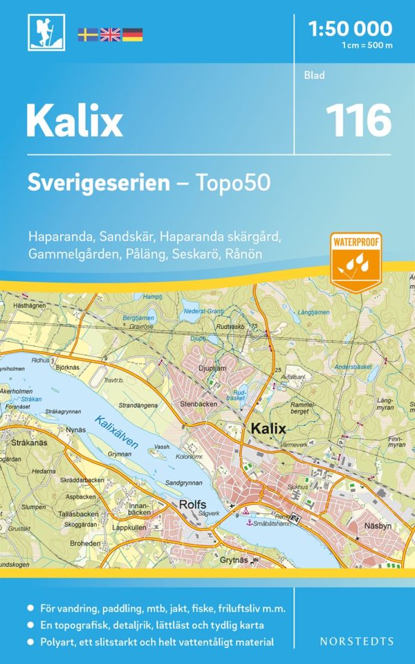 116 Kalix Sverigeserien Topo50 : Skala 1:50 000 Online