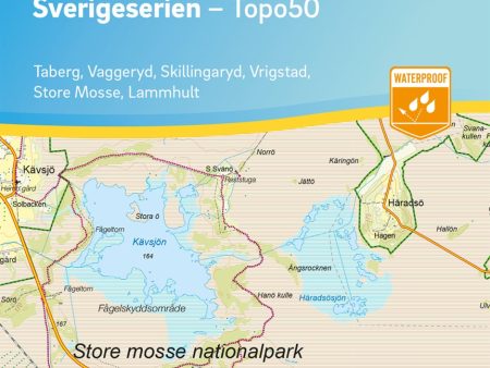 23 Värnamo Sverigeserien Topo50 : Skala 1:50 000 For Sale