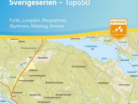 101 Stugun Sverigeserien Topo50 : Skala 1:50 000 Sale