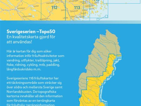 114 Boden Sverigeserien Topo50 : Skala 1:50 000 Cheap