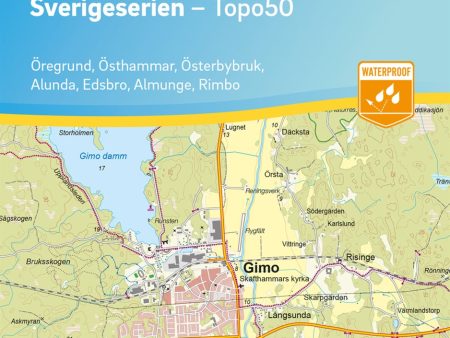 70 Gimo Sverigeserien Topo50 : Skala 1:50 000 Cheap