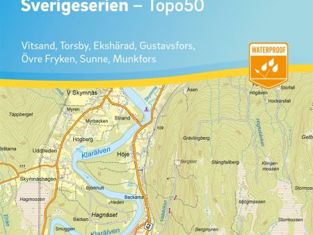 64 Hagfors Sverigeserien Topo50 : Skala 1:50 000 Online Sale