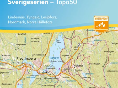 65 Fredriksberg Sverigeserien Topo50 : Skala 1:50 000 Online Sale