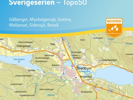 103 Bredbyn Sverigeserien Topo50 : Skala 1:50 000 For Sale