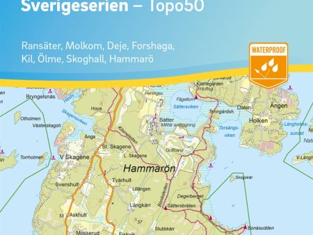 55 Karlstad Sverigeserien Topo50 : Skala 1:50 000 Sale