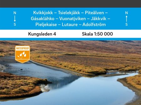 Kvikkjokk Adolfström Kungsleden 4 Karta och guide : Outdoorkartan skala 1:50 000 For Cheap