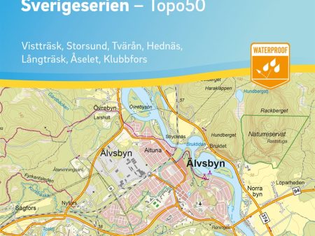 112 Älvsbyn Sverigeserien Topo50 : Skala 1:50 000 For Sale