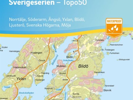 62 Stockholms Skärgård norra Sverigeserien Topo50 : Skala 1:50 000 Discount