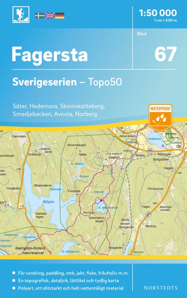 67 Fagersta Sverigeserien Topo50 : Skala 1:50 000 Cheap