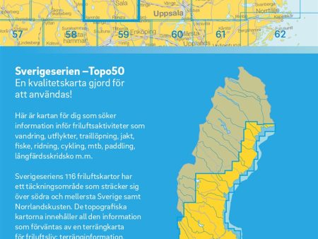 68 Sala Sverigeserien Topo50 : Skala 1:50 000 Hot on Sale