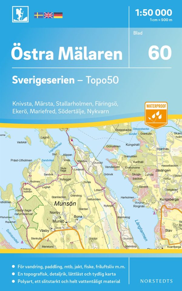 60 Östra Mälaren Sverigeserien Topo50 : Skala 1:50 000 Supply