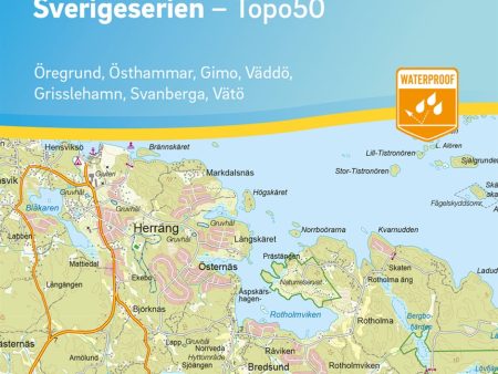 71 Hallstavik Sverigeserien Topo50 : Skala 1:50 000 Cheap