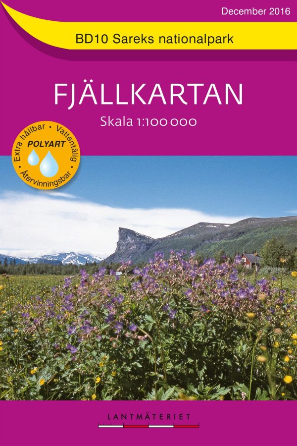 BD10 Sareks Nationalpark Fjällkartan : Skala 1:100000 Hot on Sale