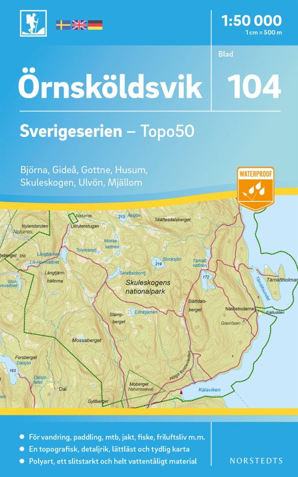 104 Örnsköldsvik Sverigeserien Topo50 : Skala 1:50 000 Online Hot Sale