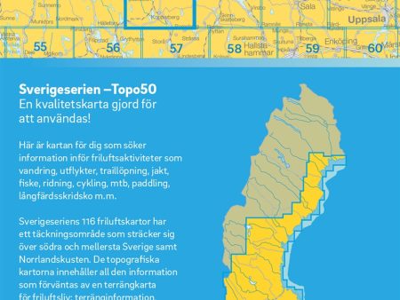 66 Ludvika Sverigeserien Topo50 : Skala 1:50 000 Fashion