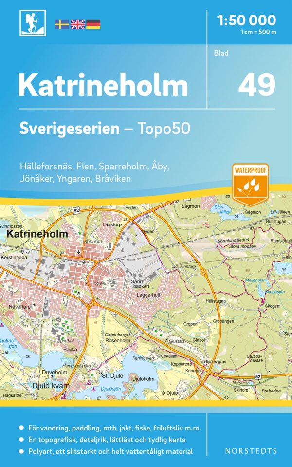 49 Katrineholm Sverigeserien Topo50 : Skala 1:50 000 Discount