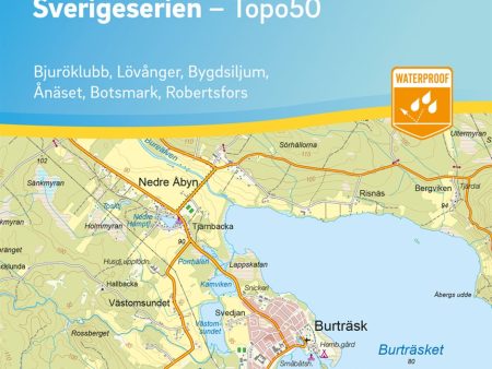 109 Burträsk Sverigeserien Topo50 : Skala 1:50 000 Supply